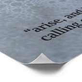 Taufschrift drucken poster (Ecke)