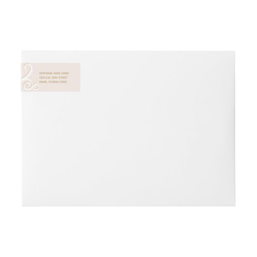 Taufscrolls in Rosa und Gold (Vorderseite)
