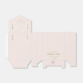 Taufscrolls in Rosa und Gold Geschenkschachtel (Ungefaltet)