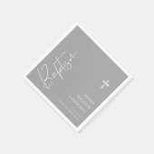 Taufskript für Jungen Serviette (Ecke)