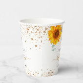 Taufsonnenblumen Eukalyptus Pappbecher (Rechts)