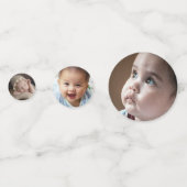 Tauftisch für weißes Gipskraut Konfetti (Vorderseiten)