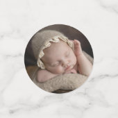 Tauftisch für weißes Gipskraut Konfetti (Klein Vorderseite)