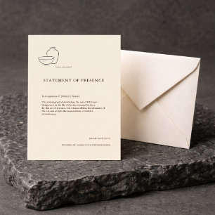 Taufurkunde Minimalist Paten Geschenk Ankündigung