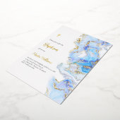 Taufwasser-Marmordesign Folieneinladung (Gedreht)