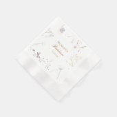 Taufwiese Blume Serviette (Ecke)