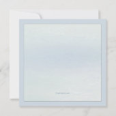 Taufwort mit Taubenblauer Einladung (Rückseite)