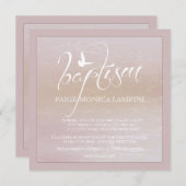 Taufwort mit Taubeneinladung Einladung (Vorne/Hinten)