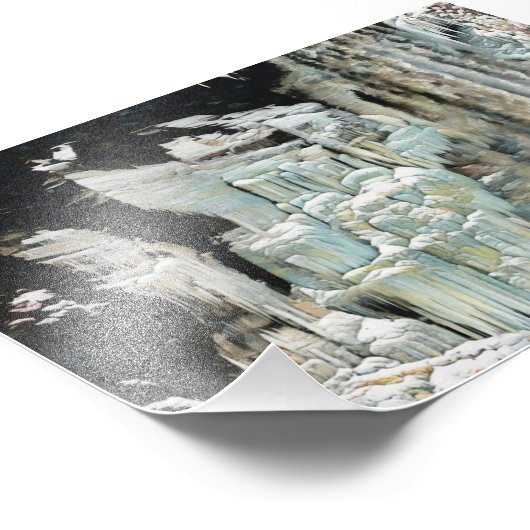 Taughannock Falls in Winter Fotodruck (Ecke)