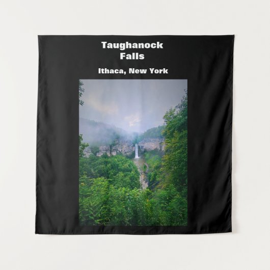 TAUGHANNOCK FALLS ITHACA NEW YORK TAPESTRY WANDTEPPICH (Vorderseite)