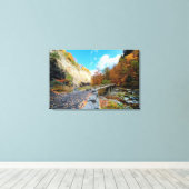 Taughannock Falls Staat Park Leinwanddruck (Insitu (Holzboden))