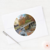 Taughannock Falls Staat Park Runder Aufkleber (Umschlag)