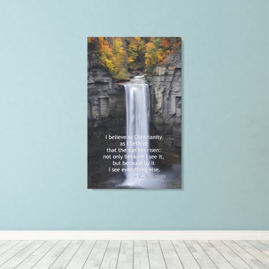 Taughannock Falls, Ulysses, NY Leinwanddruck (Insitu (Holzboden))