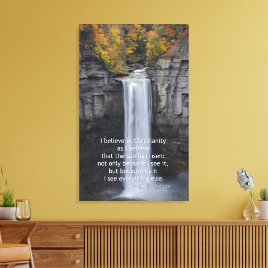 Taughannock Falls, Ulysses, NY Leinwanddruck (Insitu (Wohnzimmer))
