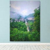 TAUGHANNOCK FALLT ITHACA CANVAS DRUCKEN LEINWANDDRUCK (Insitu (Holzboden))