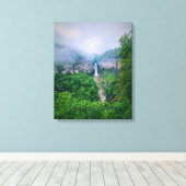 TAUGHANNOCK FALLT ITHACA CANVAS DRUCKEN LEINWANDDRUCK (Insitu (Holzboden))