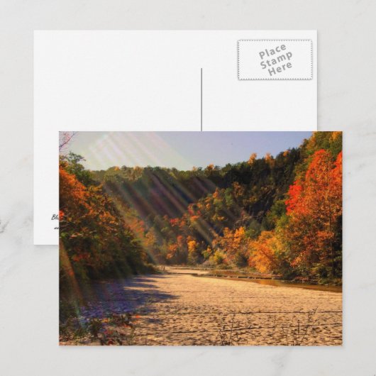 Taughannock fällt Postkarte (Vorne/Hinten)