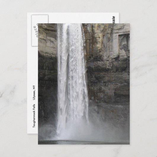 Taughannock fällt Staats-Park Postkarte (Vorne/Hinten)