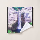 TAUGHNNOCK FALLS GORGE ITHACA N.Y. BADHANDTUCH SET (Waschlappen)