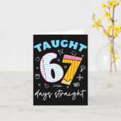 Taught 67 Days Straight Funny Six Seven 6 7 Meme S Karte (Gelbe Blume)