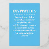 Taumeln Folieneinladung (Rückseite)