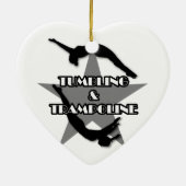 Taumelschwingungs- und Trampolineverzierung Keramik Ornament (Hinten)