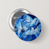 Taumeltauben in Cerulean Blue Button (Vorne & Hinten)