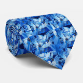 Taumeltauben in Cerulean Blue Krawatte (Gerollt)