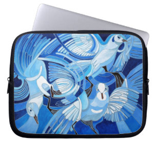 Taumeltauben in Cerulean Blue Laptopschutzhülle
