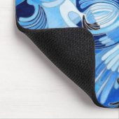 Taumeltauben in Cerulean Blue Mousepad (Ecke)