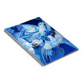 Taumeltauben in Cerulean Blue Notizblock (Rechte Seite)