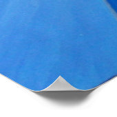 Taumeltauben in Cerulean Blue Poster (Ecke)