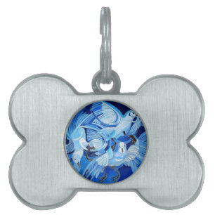 Taumeltauben in Cerulean Blue Tiermarke