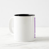 Tauneutrino (linkshändig) zweifarbige tasse (Vorderseite Links)