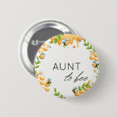 TAUNT to Bee Honey Bumble Bee Baby Shower Button (Vorne & Hinten)