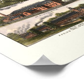 Taunton, MA Panoramic Map - 1875 Poster (Ecke)