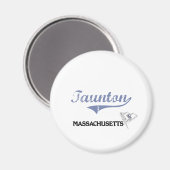 Taunton Massachusetts City Classic Magnet (Vorderseite/Rückseite)