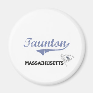 Taunton Massachusetts City Classic Magnet