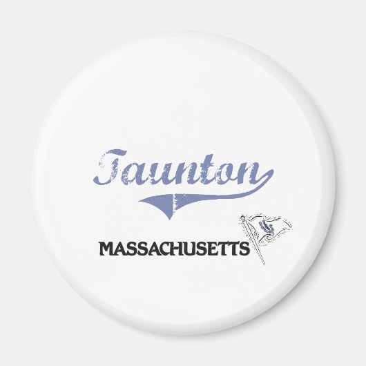 Taunton Massachusetts City Classic Magnet (Vorne)