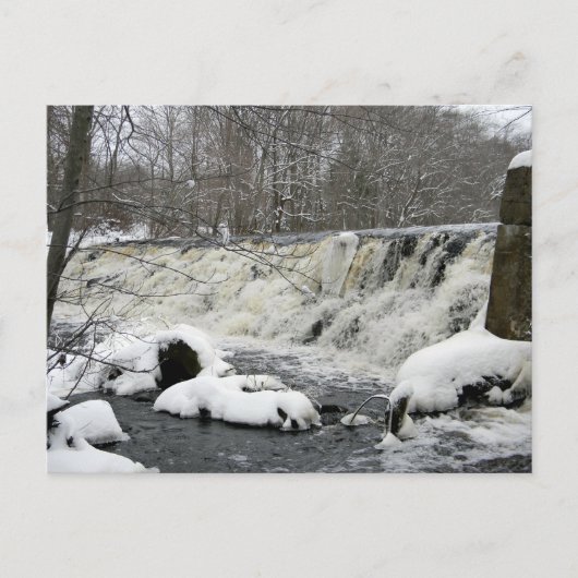 Taunton River Waterfall Postkarte (Vorderseite)