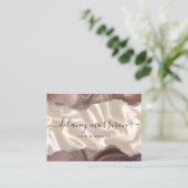 Taupe Agate Ivory Silk Luxury Visitenkarte (Stehend Vorderseite)