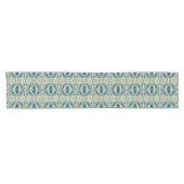 Taupe Aquamarin Aqua Turquoise Angesagte Bohemisch Kurzer Tischläufer (Horizontal)