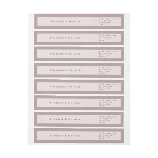 Taupe auf Beige Moderne minimalistische einfache H (Bogen)