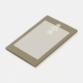 Taupe behalten Ruhe und Ihren Text leicht Post-it Klebezettel (angewinkelt)