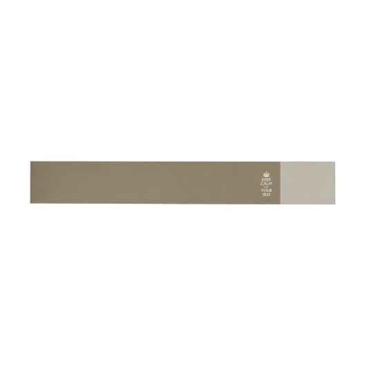 Taupe Beige BEHALTE CALM und Ihren kreativen Text (Person)