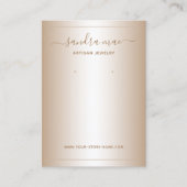 Taupe Beige Brown Ombre Juwelier Display Card Visitenkarte (Vorderseite)