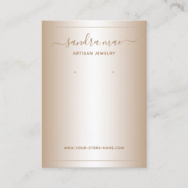 Taupe Beige Brown Ombre Juwelier Display Card Visitenkarte