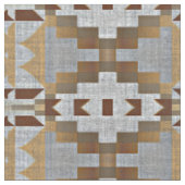 Taupe Beige Tan Dark Brown Gray Ethnic Look Stoff (Nahaufnahme)