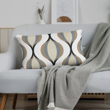 Taupe Beige Tan Gray White Ogees Waves