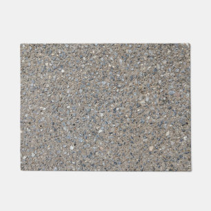 Taupe Beton Zement Blauer Aggregatweg Fußmatte